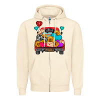 Sandshell western truck with heart Zipper Hoodie - HRA Design Shop