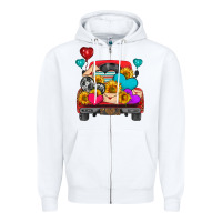 White western truck with heart Zipper Hoodie - HRA Design Shop