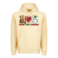 Pina Colada peace love snowman Premium Hoodie - NancyCooperArtShop