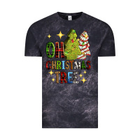 Cloud Black Oh Christmas tree Christmas cake Vintage Tee - RanaPortraitStore