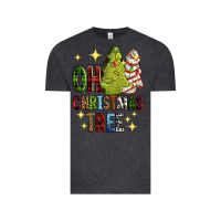 Vintage Black Oh Christmas tree Christmas cake Vintage Tee - RanaPortraitStore