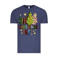 Vintage Denim Oh Christmas tree Christmas cake Vintage Tee - RanaPortraitStore