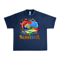 Navy different is beautiful Urban Heavy Tee - Zillion Design Studio