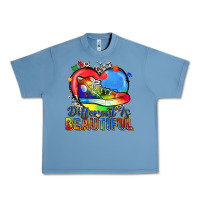 Pebble Blue different is beautiful Urban Heavy Tee - Zillion Design Studio
