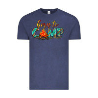 Vintage Denim born to camp Vintage Tee - texasbilliewilder