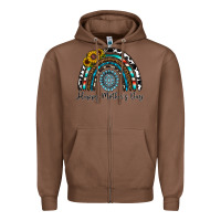 Chestnut happy mother's day rainbow Zipper Hoodie - CowhideDigitalArt