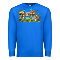 True Royal farm cute animals with sunflower coffee cups Premium Sweatshirt - NancyCooperArtShop