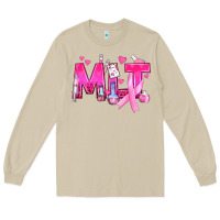 Mushroom Medical Laboratory Technician Breast Cancer Long Sleeve Tee - texasbilliewilder
