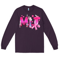 Medical Laboratory Technician Breast Cancer Long Sleeve Tee | Teevron