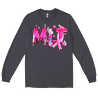 Smoke Medical Laboratory Technician Breast Cancer Long Sleeve Tee - texasbilliewilder