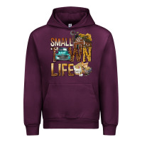 Mauve Wine Small Town Life Urban Hoodie - BundleAndBundleShop