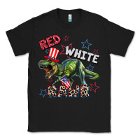 Black Red white rawr 4th of July Classic Tee - CowGirlArtShop