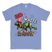 Colony Blue Red white rawr 4th of July Classic Tee - CowGirlArtShop