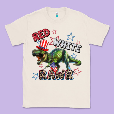 Red White Rawr 4th Of July Classic Tee Designed By Cowgirlartshop