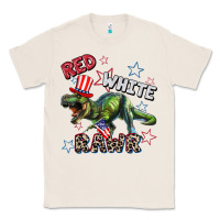 Natural Red white rawr 4th of July Classic Tee - CowGirlArtShop