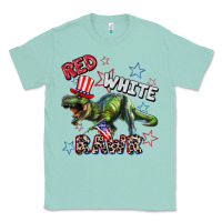 Seafoam Red white rawr 4th of July Classic Tee - CowGirlArtShop