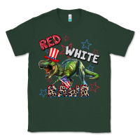 Sports Green Red white rawr 4th of July Classic Tee - CowGirlArtShop