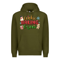 Army Green cookie baking crew Premium Hoodie - MaliasSmallBusiness