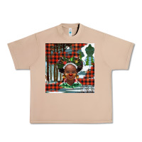 Burro Christmas African girl Urban Heavy Tee - BarkalooDesign