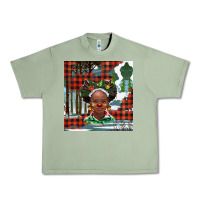 Oil Green Christmas African girl Urban Heavy Tee - BarkalooDesign