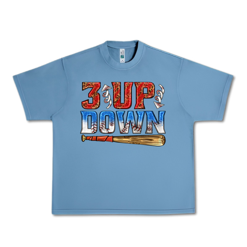 3 Up 3 Down Baseball Urban Heavy Tee by texasbilliewilder | Teevron