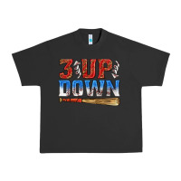Pigment Black 3 up 3 down baseball Urban Heavy Tee - texasbilliewilder