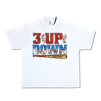 White 3 up 3 down baseball Urban Heavy Tee - texasbilliewilder