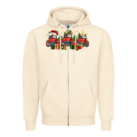 Sandshell christmas trucks Zipper Hoodie - FaDigitalArtStudio