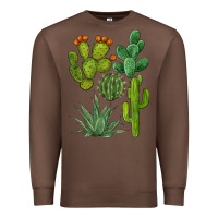 Chestnut watercolor cactus bundle preview Premium Sweatshirt - BarkalooDesign
