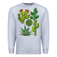 Heather Grey watercolor cactus bundle preview Premium Sweatshirt - BarkalooDesign