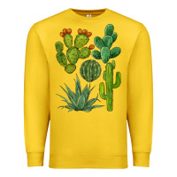 Lemon watercolor cactus bundle preview Premium Sweatshirt - BarkalooDesign