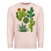 Pale Pink watercolor cactus bundle preview Premium Sweatshirt - BarkalooDesign