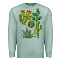 Seafoam watercolor cactus bundle preview Premium Sweatshirt - BarkalooDesign