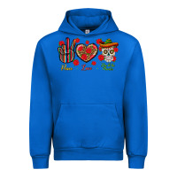 Cobalt Peace Love Dia De Los Muertos Urban Hoodie - BundleAndBundleShop