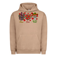 Pigment Burro Peace Love Dia De Los Muertos Urban Hoodie - BundleAndBundleShop