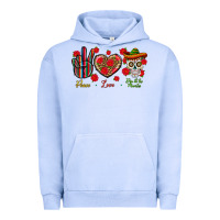 Pigment Grape Ice Peace Love Dia De Los Muertos Urban Hoodie - BundleAndBundleShop