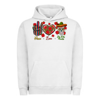 Pigment Lunar Rock Peace Love Dia De Los Muertos Urban Hoodie - BundleAndBundleShop