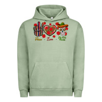 Pigment Oil Green Peace Love Dia De Los Muertos Urban Hoodie - BundleAndBundleShop