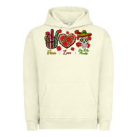 Pigment Pistachio Peace Love Dia De Los Muertos Urban Hoodie - BundleAndBundleShop