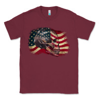 Burgundy Red white rawr 4th of July Classic Tee - CowGirlArtShop