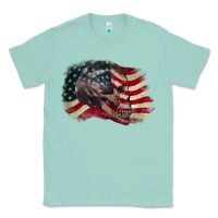 Seafoam Red white rawr 4th of July Classic Tee - CowGirlArtShop