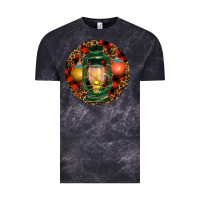Cloud Black Xmas Lantern Christmas Vintage Tee - RanaPortraitStore
