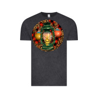Vintage Black Xmas Lantern Christmas Vintage Tee - RanaPortraitStore