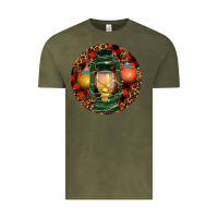 Vintage Olive Xmas Lantern Christmas Vintage Tee - RanaPortraitStore