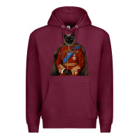 Burgundy Pet Portraits, Custom Pet Portraits, Renaissance Pet Portraits, Custom Premium Hoodie - RanaPortraitStore
