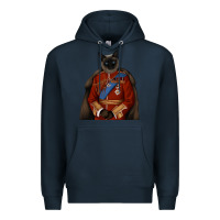 Navy Pet Portraits, Custom Pet Portraits, Renaissance Pet Portraits, Custom Premium Hoodie - RanaPortraitStore