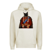 Oatmeal Heather Pet Portraits, Custom Pet Portraits, Renaissance Pet Portraits, Custom Premium Hoodie - RanaPortraitStore
