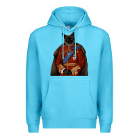 Ocean Blue Pet Portraits, Custom Pet Portraits, Renaissance Pet Portraits, Custom Premium Hoodie - RanaPortraitStore