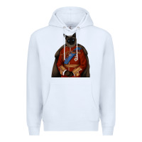 White Pet Portraits, Custom Pet Portraits, Renaissance Pet Portraits, Custom Premium Hoodie - RanaPortraitStore