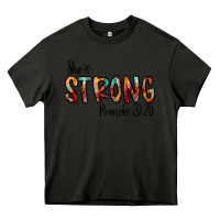 Asphalt she is strong provebs Heavy Core Tee - CowhideDigitalArt